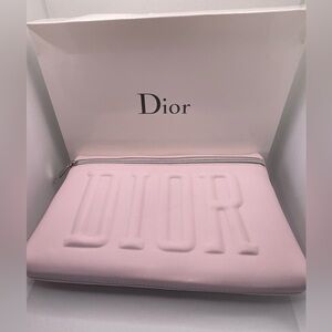 New Dior GWP Embossed light Pink Pouch